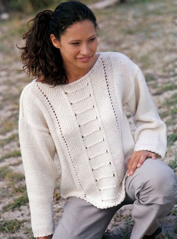 Maglione con Punto a Rilievo