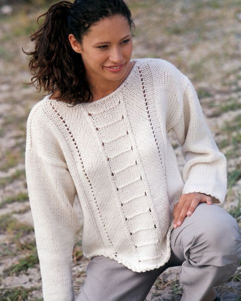 Maglione con Punto a Rilievo