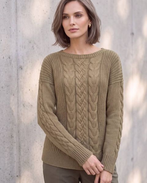 Maglione con Punto Trecce