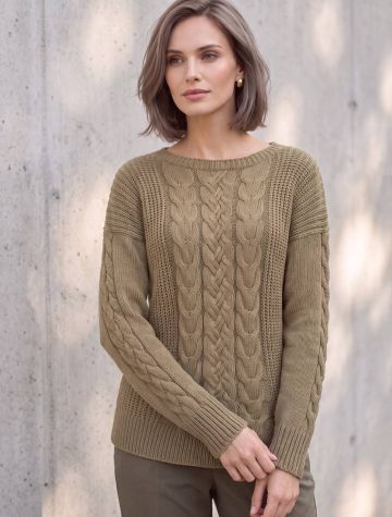 Maglione con Punto Trecce