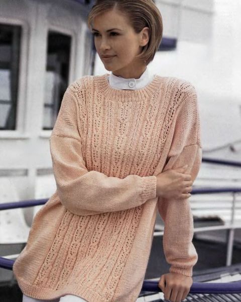 Pull lungo a Punto Trecce Traforate