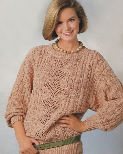 Pull con Punto Traforato e Trecce