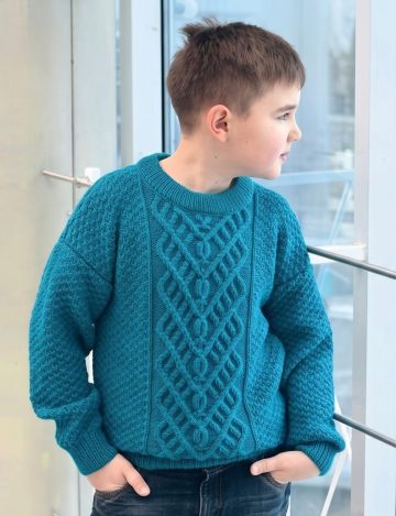 Pull per bambino con Punto a Trecce