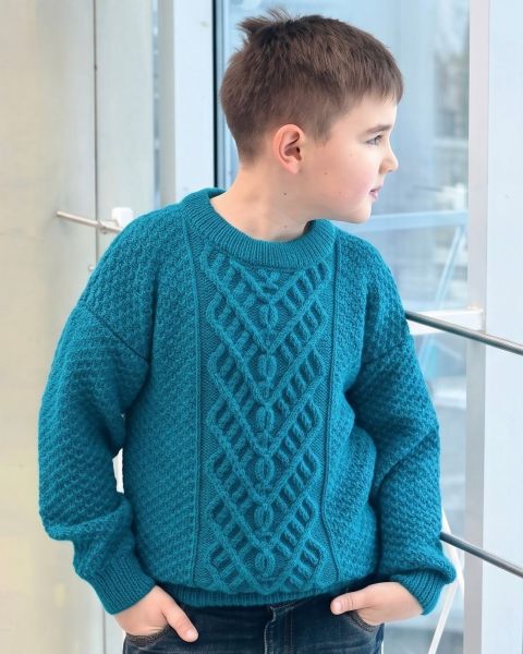 Pull per bambino con Punto a Trecce