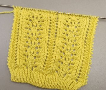 Punto ventaglio ai ferri