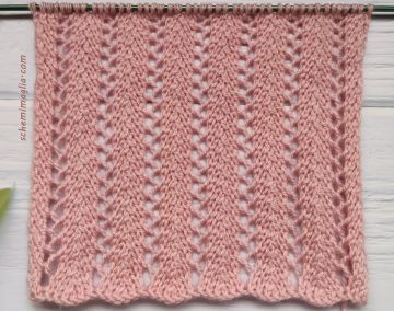 Punto a giorno verticale ai ferri